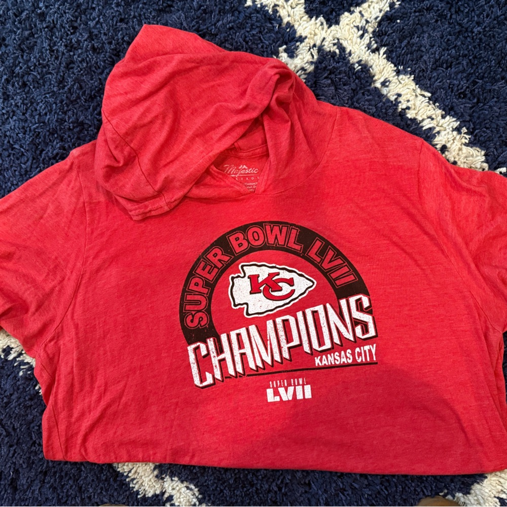 Majestic Red Super Bowl LVII Champions Hoodie